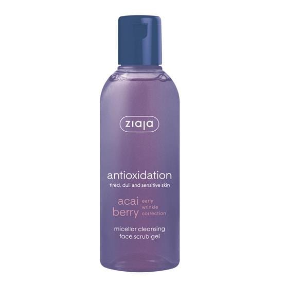 Ziaja Acai Berry Anitoxidation Micellar Face Cleanse Scrub Gel 200ml